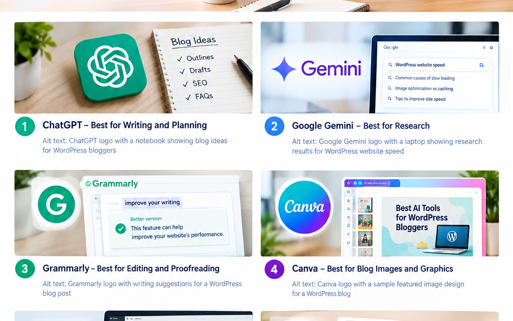 Best Free AI Tools for WordPress Bloggers in 2026: 7 Tools to Write, Optimize, and Grow Faster