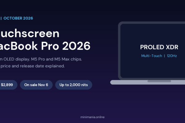 Touchscreen MacBook Pro 2026: Specs, Price and Release Date